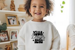 White Gildan 18000B Mockup, Mockup Product Image 1