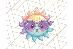 Kawaii Weather Clipart PNG, Cute Pastel Weather Icons Product Image 4