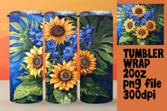 Vivid Oil Flower Art Wrap for Tumblers Product Image 1