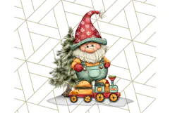 Christmas Gnome Clipart, Holiday Gnomes PNG Illustrations Product Image 4