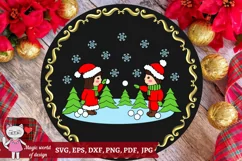 Kids Winter illustration svg , for Silhouette and Cricut Product Image 3