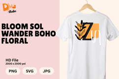 Bloom Sol Wander Boho Floral Monogram Product Image 1