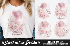 Feminine Floral Sublimation PNG Designs Product Image 1