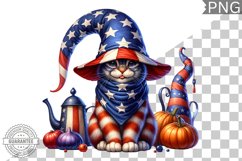 4th of July kitchen Cat Sublimation - 4th of July Cat Product Image 1