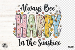 Spring Honey Bees Sublimation PNG Product Image 1