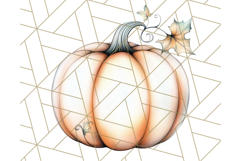 Fall Pumpkin Clipart PNG, Autumn Pumpkins, Jewel Tones Png Product Image 4