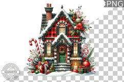 Christmas House Sublimation - Clipart PNG Design Product Image 1