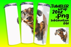 Amusing Peek-a-Boo Dog Joy Tumbler - 20oz Product Image 1