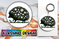 Bright Sublimation Car Coasters, Flower Animals Product Image 1