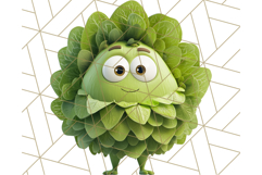Cute Food PNG Clipart, 3D Adorable Kawaii Characters Png Product Image 4
