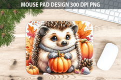 Hedgehog Mouse pad Sublimation - Halloween Animal PNG Design Product Image 1