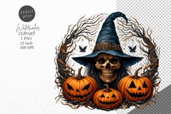Halloween clipart, Skull clipart, Gothic clipart Product Image 1