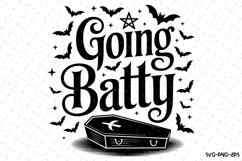 Going Batty Svg | Halloween Svg | Svg Cut Files Product Image 1