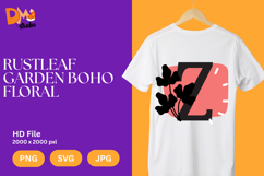 Rustleaf Garden Boho Floral Monogram Product Image 1