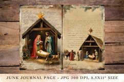 Printable Junk Journal Pages nativity 3 Product Image 1