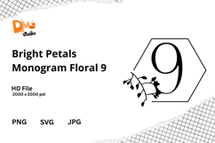 Bright Petals Monogram Floral Product Image 1