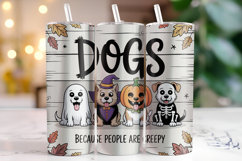 Halloween Dogs Tumbler Wrap | Sublimation | Tumblers Product Image 1