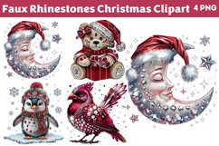 Faux Rhinestones Christmas Sublimation PNG Product Image 1