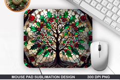 Christmas Tree Mouse Pad Sublimation,Christmas Mouse Pad PNG Product Image 1