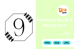 Bohemian Bloom Monogram Product Image 1