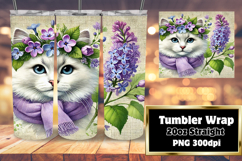 GREAT GIFT: 20oz Tumbler Design , Cute Cat Product Image 1