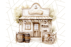 Cowboy Clipart PNG, Kid Western Country Graphic Product Image 4