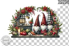 Christmas Gnome Sublimation - Clipart PNG Design Product Image 1