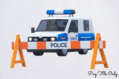 Watercolor Cute Police Clipart PNG Product Image 1
