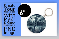 Chic Circle Coaster PNG Design , Horror Halloween Product Image 1