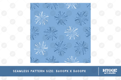 American 4th of July Patriotic Fireworks Seamless Pattern Product Image 2