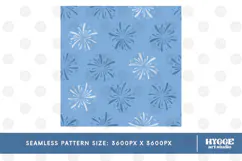 American 4th of July Patriotic Fireworks Seamless Pattern Product Image 2