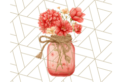 Fall Mason Jar Flowers PNG Clipart Product Image 4