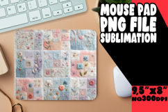 Blissful Mouse Pad Designs PNG, Patchwork Product Image 1