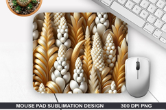 3D Flowers Mouse Pad Sublimation, Flowers Mouse Pad PNG Product Image 1
