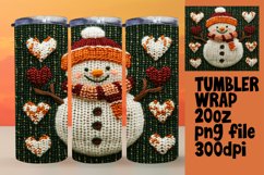 High-Quality 20oz Tumbler Design , Snowman Product Image 1
