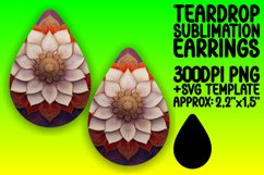 Dynamic Teardrop Design for Sublimation , Mandala Product Image 1