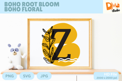 Boho Root Bloom Boho Floral Monogram Product Image 1
