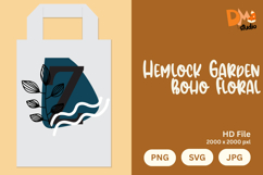 Hemlock Garden Boho Floral Monogram Product Image 1