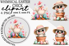 Whimsical Easter Chick Clipart Product Image 1