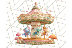 Tiny Carnival Friends Clipart PNG, Animal Fair Festival Product Image 4