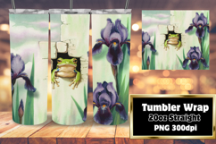 ELEGANT 20oz Sublimation Tumbler Wrap , Animals In Wall Product Image 1