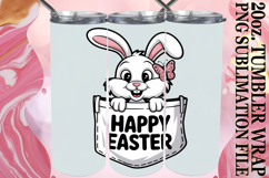 Vibrant colors 20oz tumbler wrap, Easter Animals Product Image 1