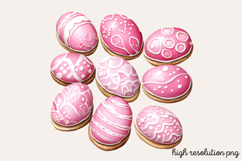 Pastel Pink Easter Watercolor Clipart PNG Product Image 1