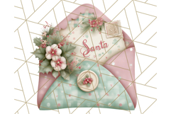 Pastel Christmas Clipart, Mint and Blush Holiday PNG Product Image 4