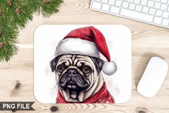 Christmas Dog Sublimation Mouse Pad PNG Design Product Image 1