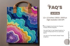 Rainbow Agate Digital Papers, Gemstone Pattern Product Image 2