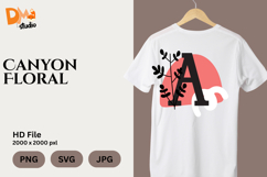 Canyon Floral Monogram Product Image 1