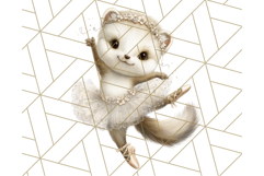 Winter Animal Masquerade Clipart PNG Woodland Animals Product Image 4