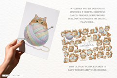 Easter Cat Clipart Product Image 4