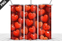 Valentines Love Skinny Tumbler PNG Wrap| Valentines Tumbler Product Image 5